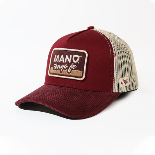GORRA 5 PANELES | LA VINOTINTO MANO TENGO FE | JAGI X FVF