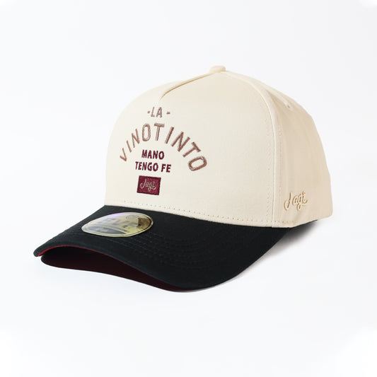 GORRA 5 PANELES | LA VINOTINTO MANO TENGO FE | JAGI X FVF